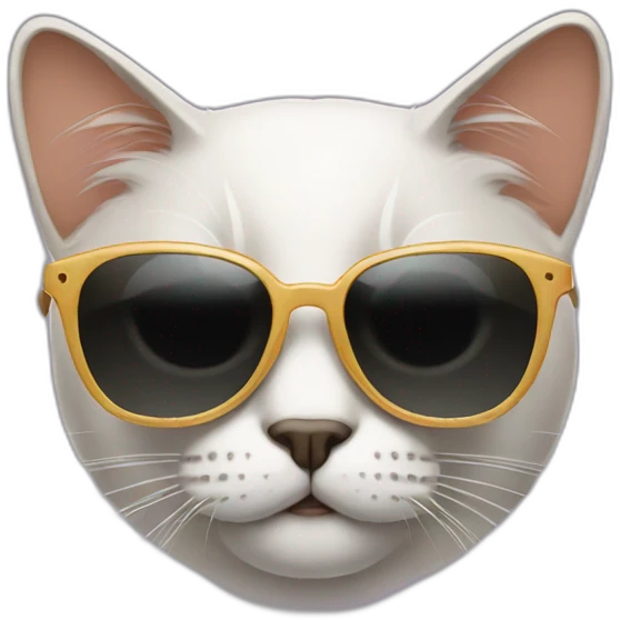 Cat with sunglasses emoji