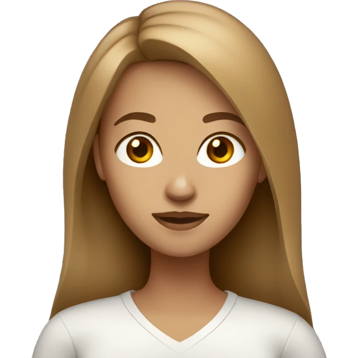 Light brown hair woman emoji