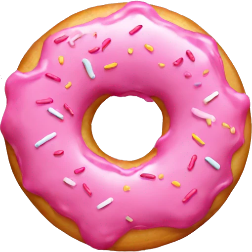 pink donut emoji