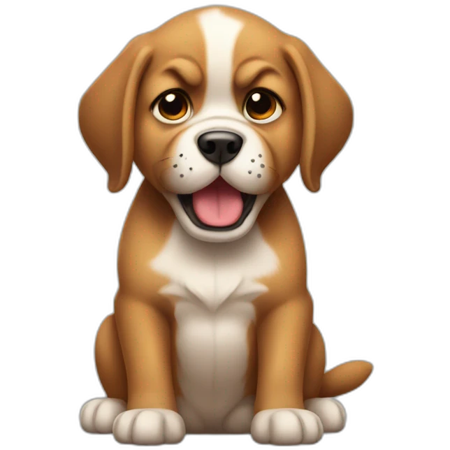 angry puppy emoji