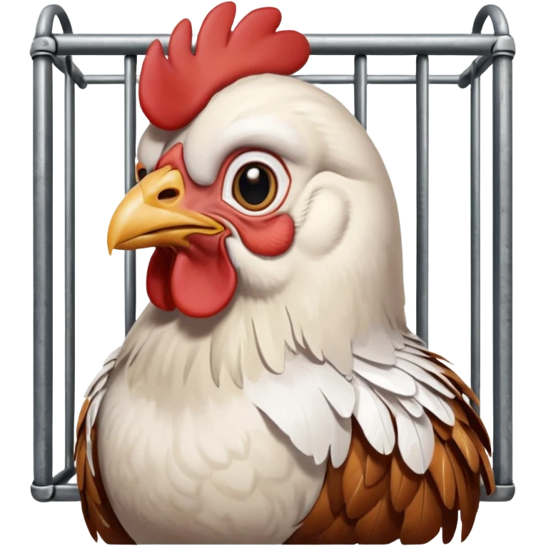 Coq en cage emoji