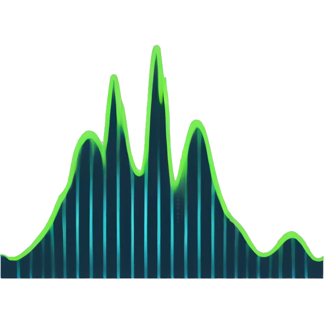 A sine wave waveform  emoji