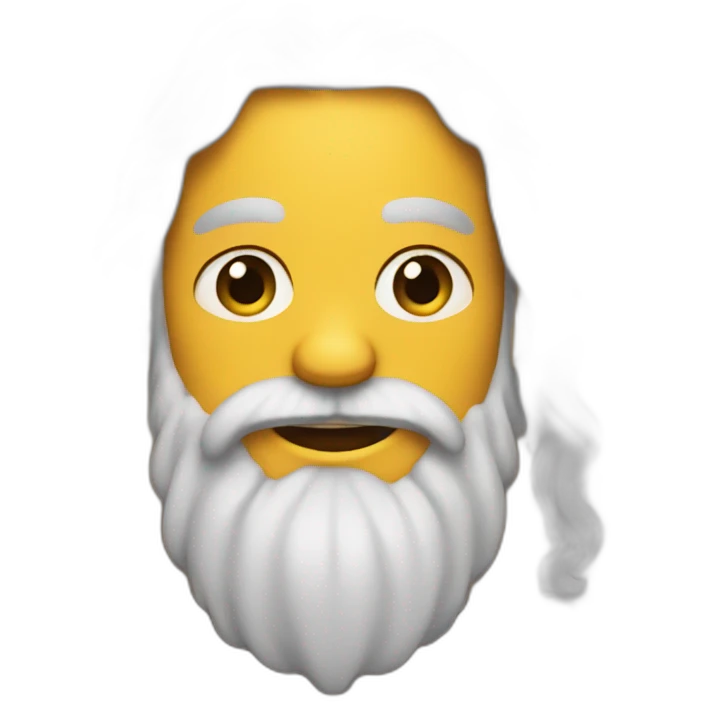 Hippie with a beard emoji