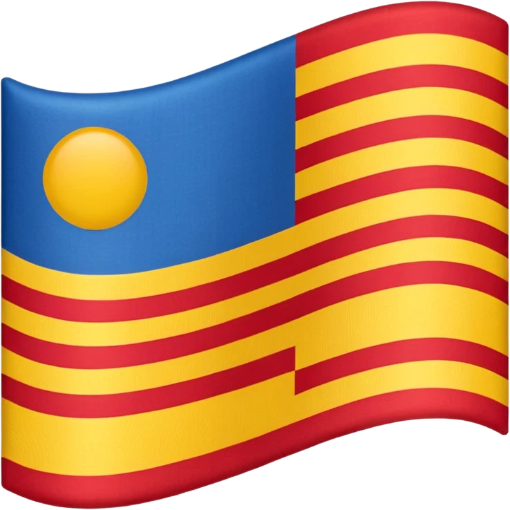 flag with three vertical bands of equal size, blue, red, and yellow emoji