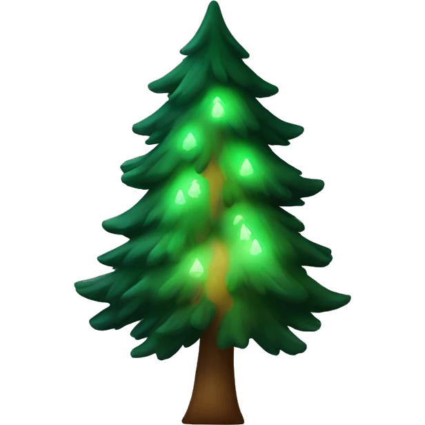 pine tree glowing emoji
