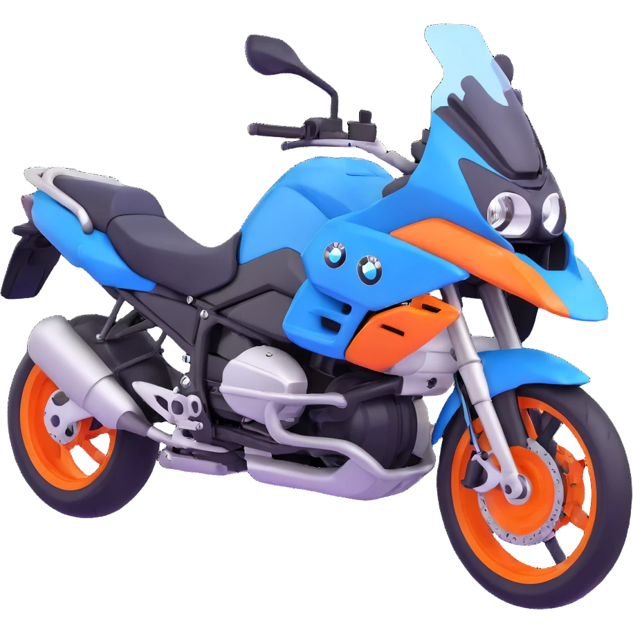 blue BMW motorcycle emoji