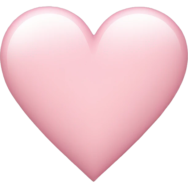 Light pink heart emoji