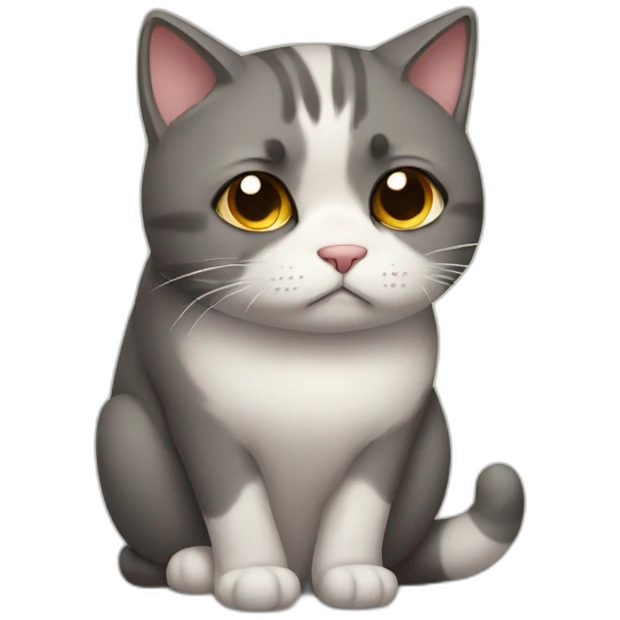 Sad cat emoji