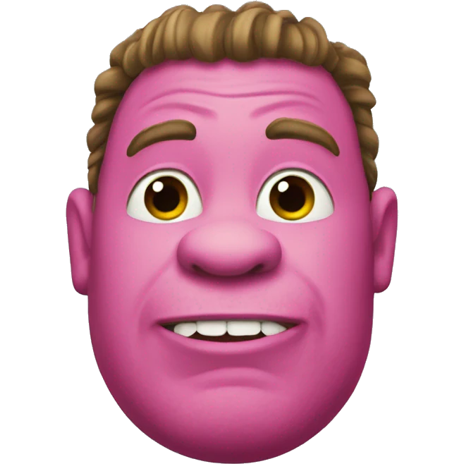 Pink shrek emoji