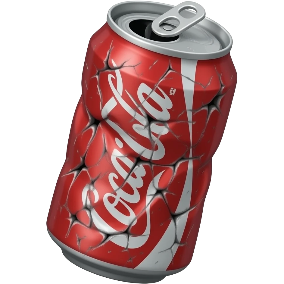 Squashed Soda Can, More dented emoji