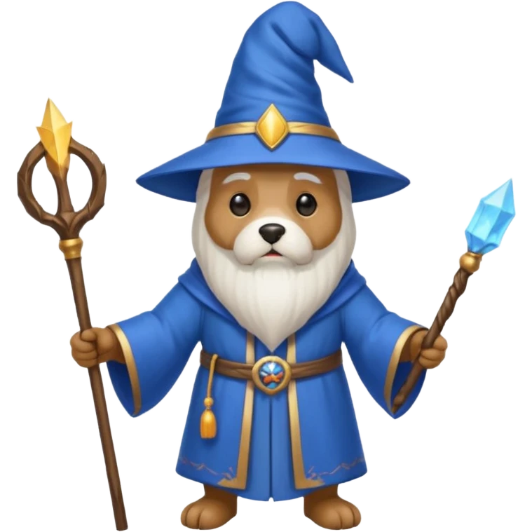 Dog wizard emoji