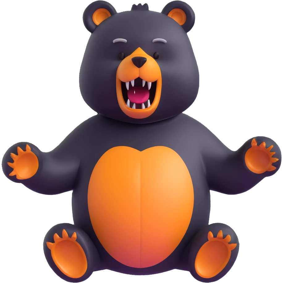 scary animatronic bear inspired by Five Nights at Freddy's emoji