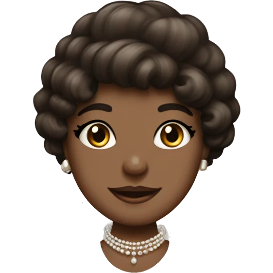 Dark brown 1920s Vintage vanity emoji
