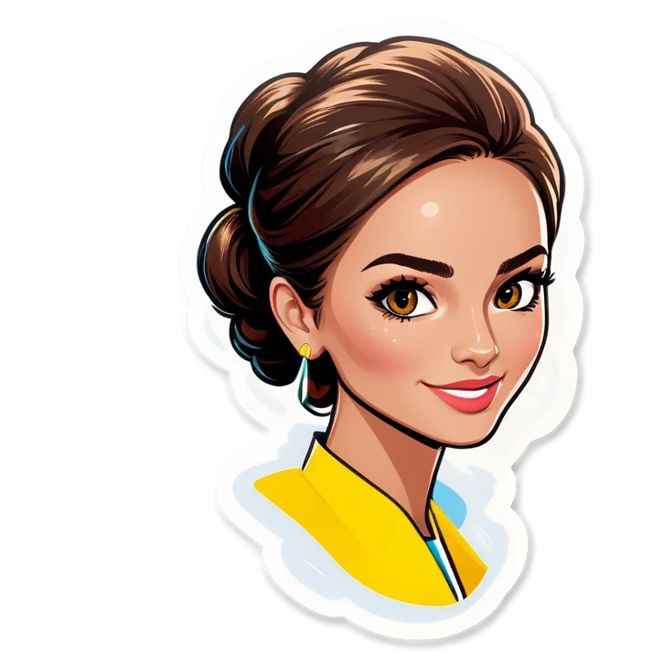 Fernanda poniendo pestañas emoji