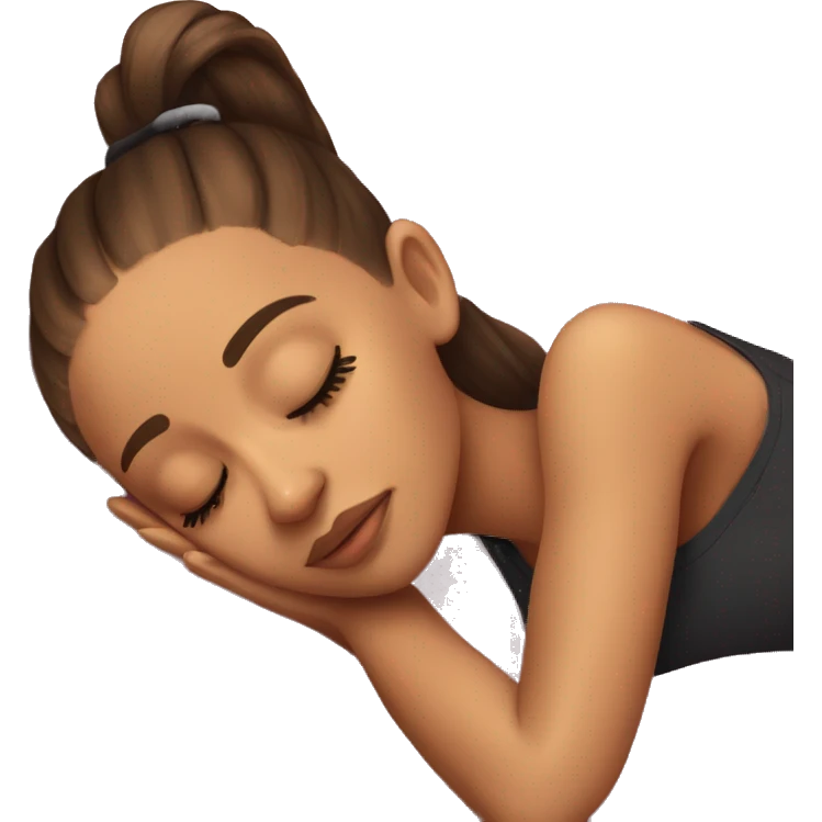 Ariana Grande sleeping emoji