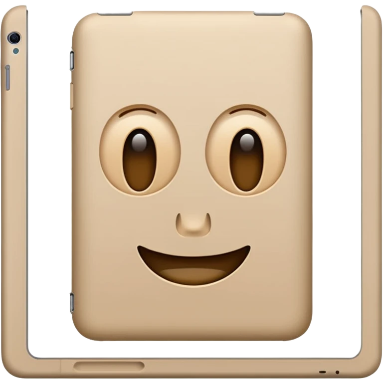 Sand colored iPad  emoji
