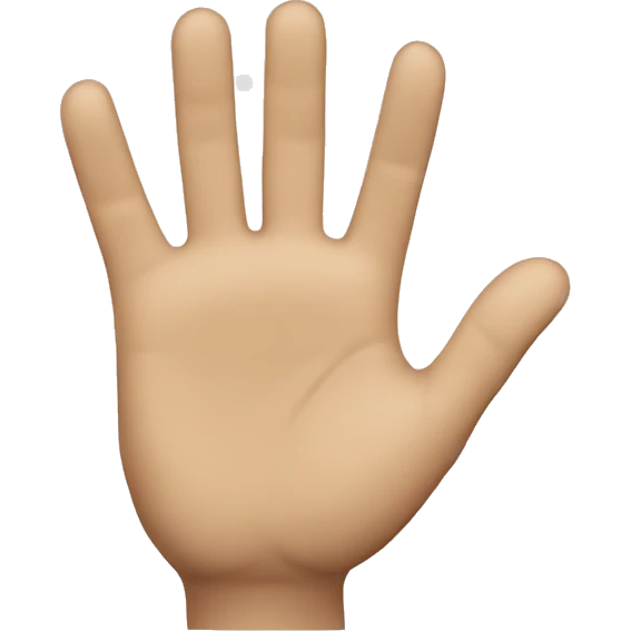waving hand emoji