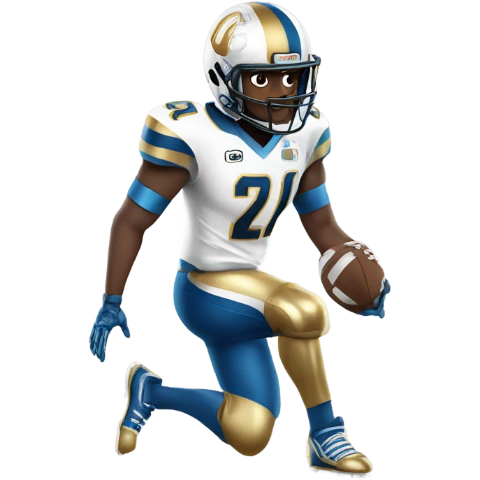 Sparkly football player emoji