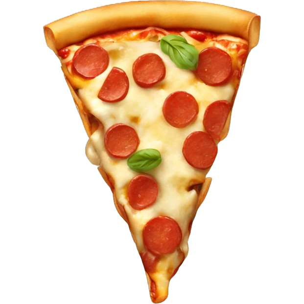 Poutine qui mange une pizza emoji
