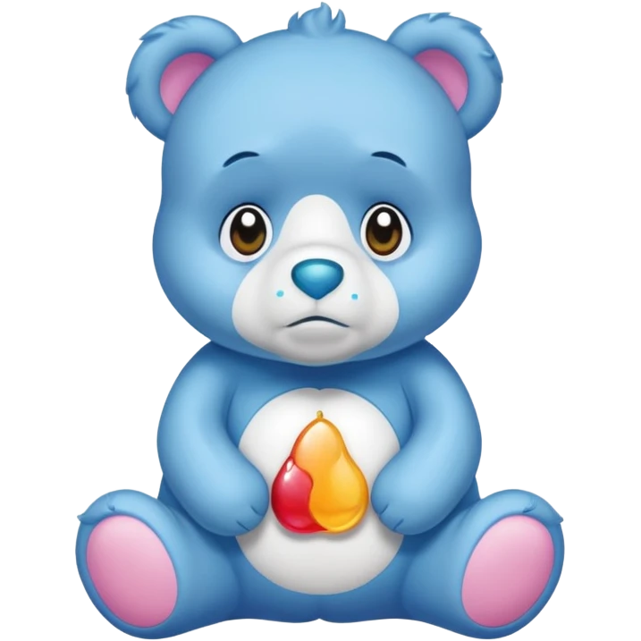 Care bear sad  emoji