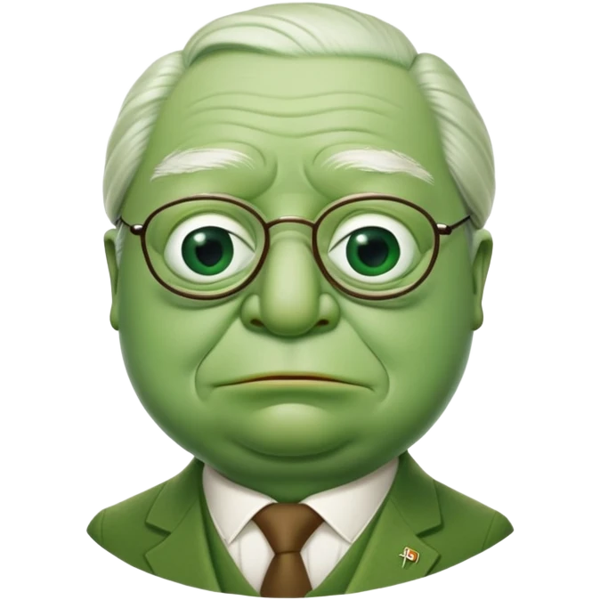 jean marie le pen as green pepe emoji
