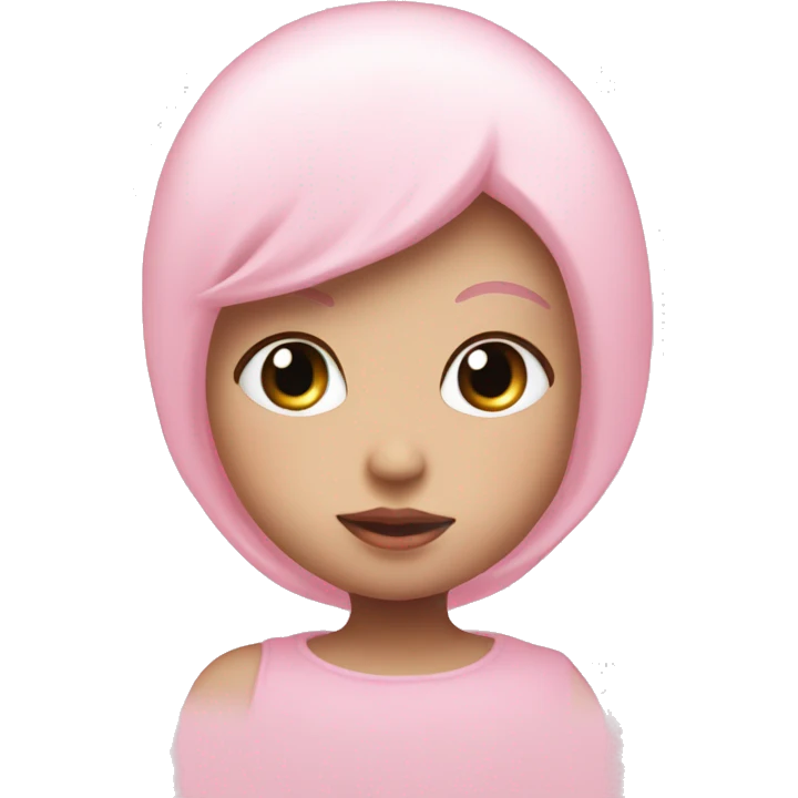 baby light pink heart no face with sparkles emoji