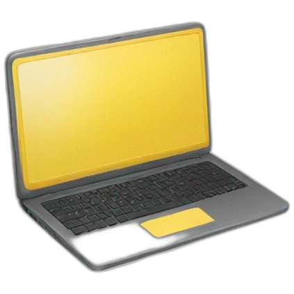 yellow laptop emoji
