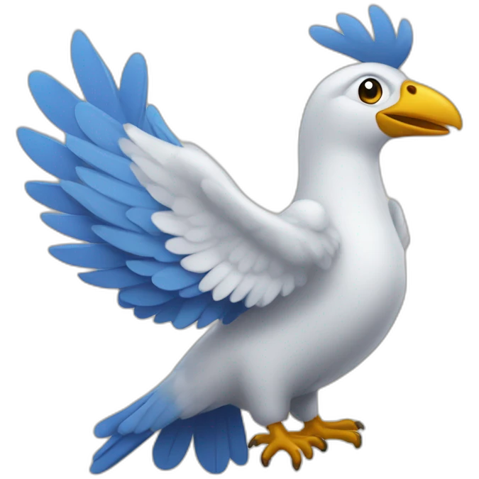 Colombe sur dromadaire emoji