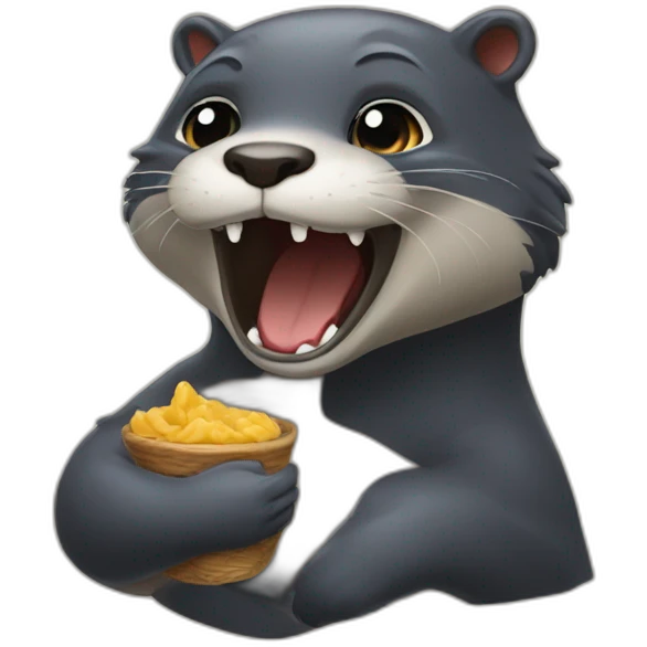 Dabi avec une loutre emoji