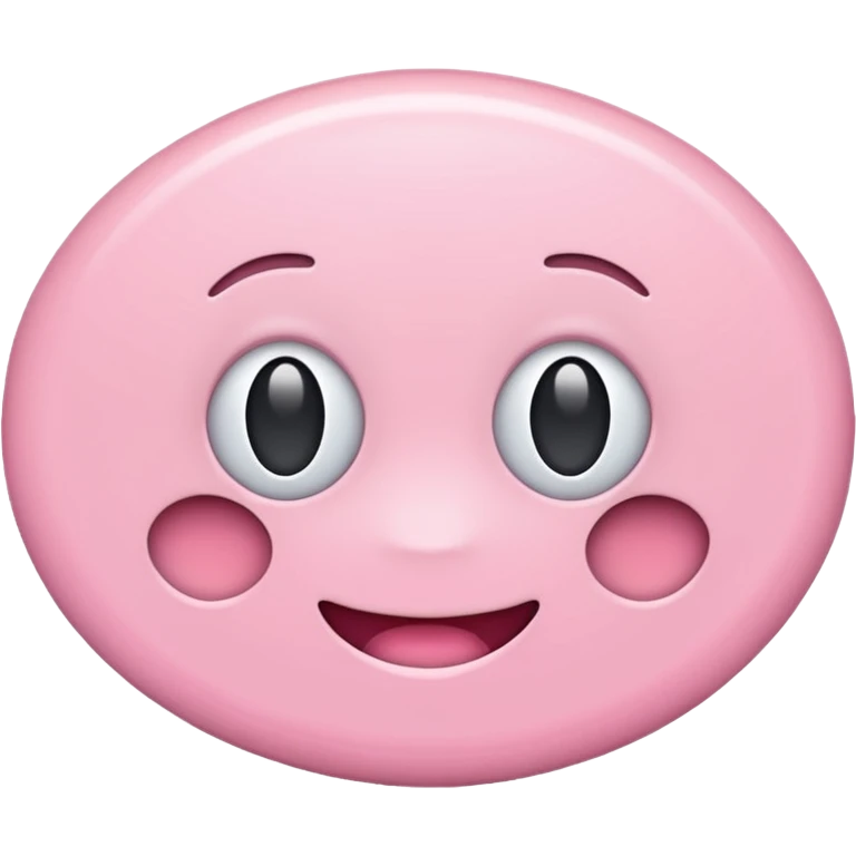 A Pink Oval emoji