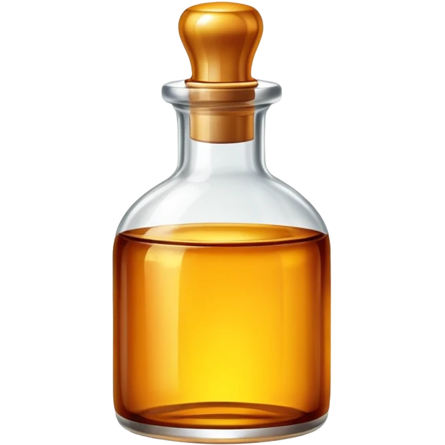 Bottle of hair oil. emoji