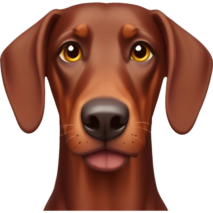 Red Doberman  emoji