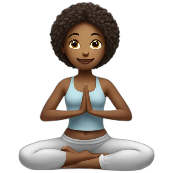 yoga girl emoji