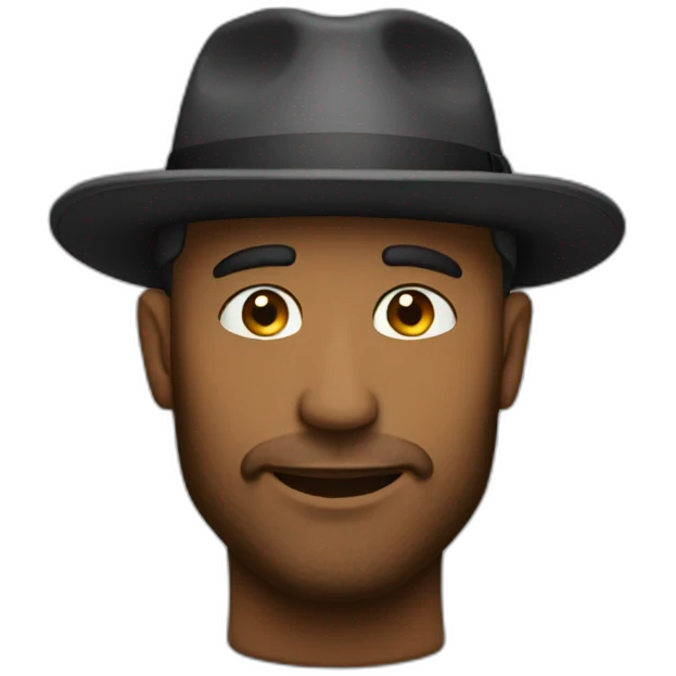A hat men emoji