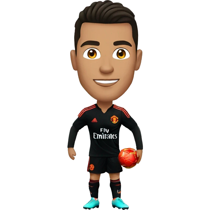 Cristiano ronaldon a manchester united emoji
