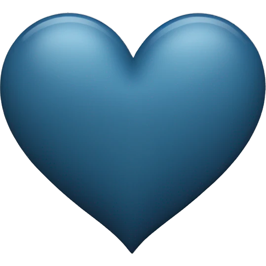 Dark grey ish blue heart but more blue then grey (not too dark but still dark) emoji