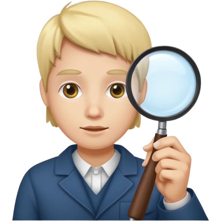 persona con lupa  emoji