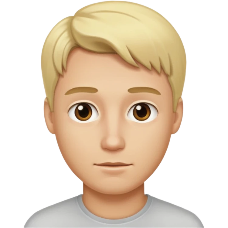 blonde guy with girl features emoji