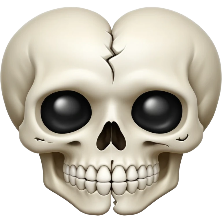 Skull giving a kiss emoji
