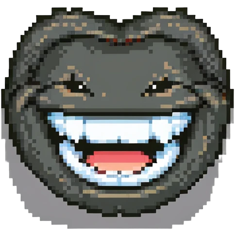 smiling face with big teeth and wide grin, happy expression emoji
