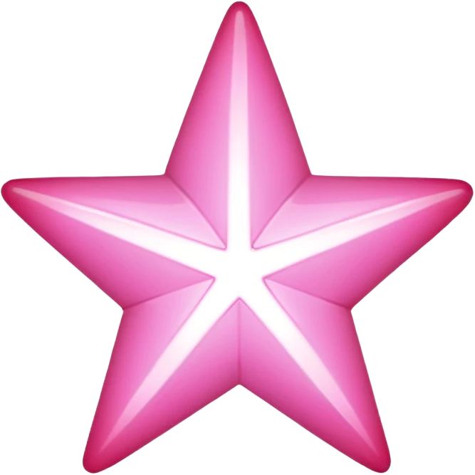 Pink star emoji