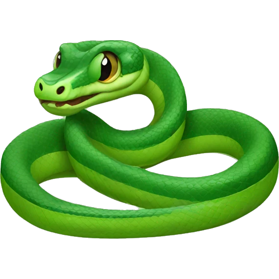 Green snake  emoji