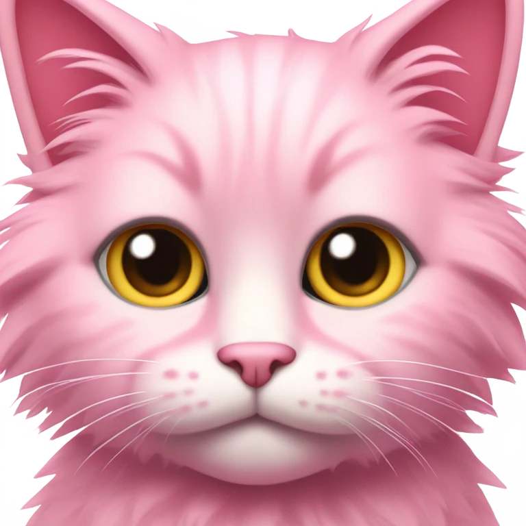 Pink cat emoji