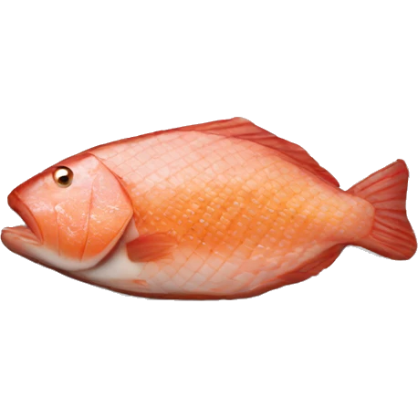 Fish fillet with silver skin steak emoji