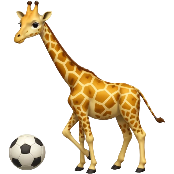 soccer player giraffe emoji