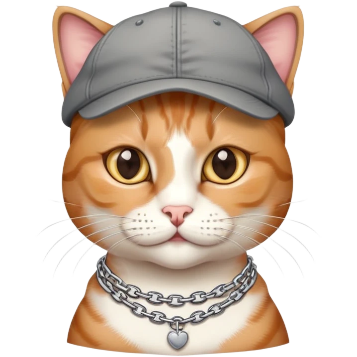 Cat cap  body chain emoji