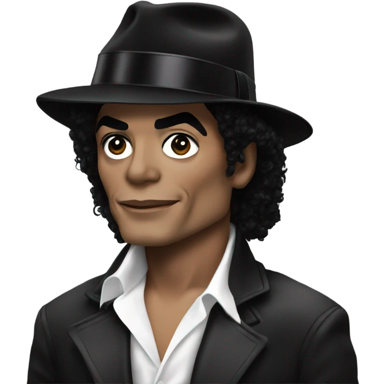 Michael Jackson doing side eye emoji