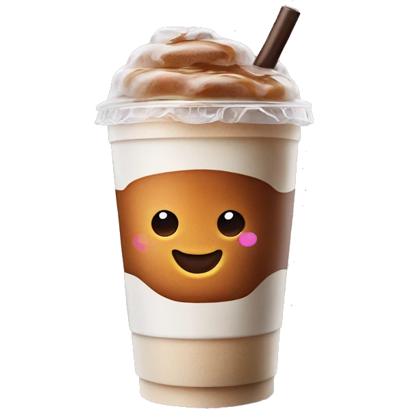 dunkin’ donuts iced coffee emoji