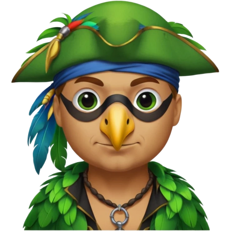 pirate and parrot emoji