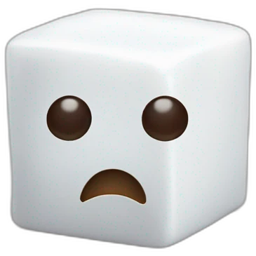 sugar cubes no eyes emoji